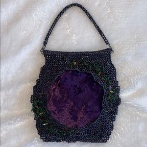 Vintage Beaded Victorian Style Handbag